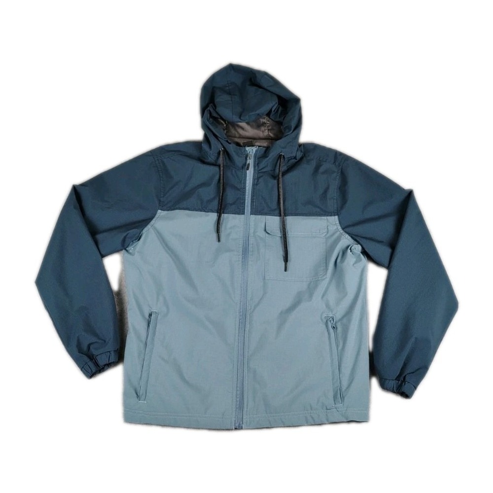 Iceberg Outerwear Jacket Men's M Bi-Color Rain Windbreaker Hooded Coat Zip up